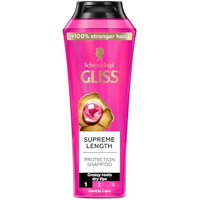 Gliss Supreme Length Shampoo, 400ml — Specially formulated for long hair, this shampoo promotes healthy length by fortifying and protecting against breakage - Image 1
